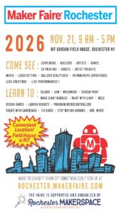 Poster for Maker Faire Rochester 2026
