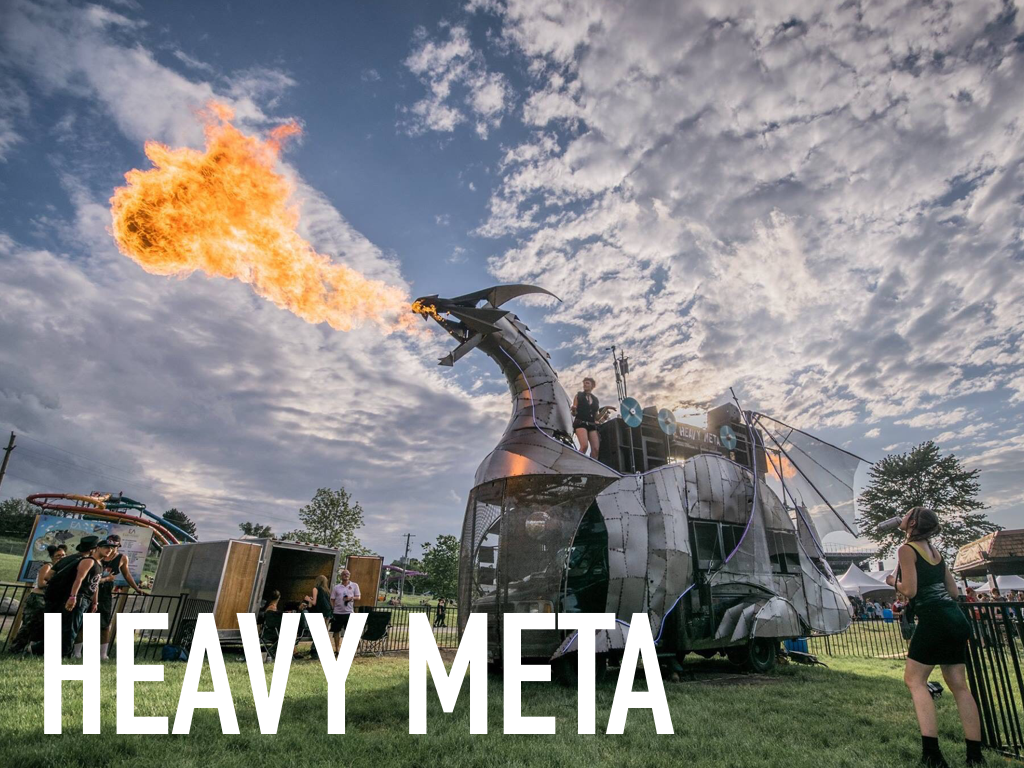 Heavy Meta dragon art car project image